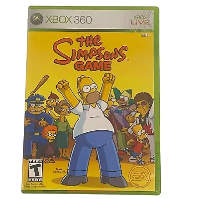 XBOX 360 The Simpsons Game Video Game COMPLETE + Poster + Manual • $74.95