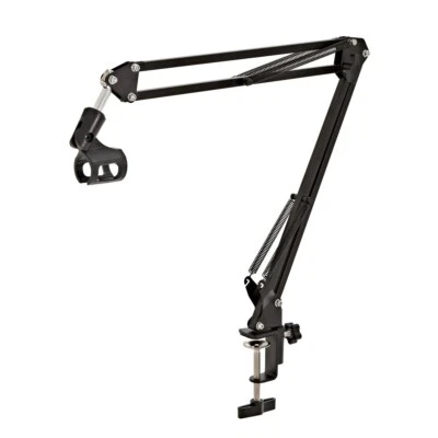 £20 • Buy Adjustable Desktop Microphone Boom Arm - Black [Incl. Pop Filter & Windshield]