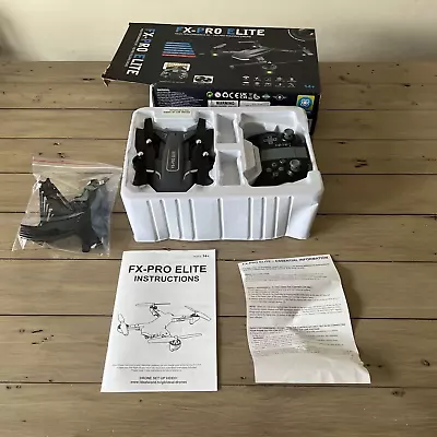FX-Pro Elite Drone  High Performance RC HD Pro Folding Drone New ( Box Opened ) • £50