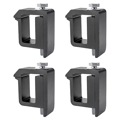 Truck Bed Contractor Set Of 4 Aluminum Truck Camper Shell Mounting Clamps Black • $23.90