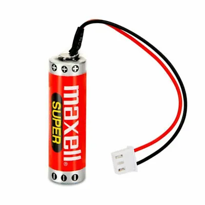 MAXELL ER6C AA F2-40BL 3.6V 1800mAh Battery For Mitsubishi FX PLC W/Plug UK New • £10.55