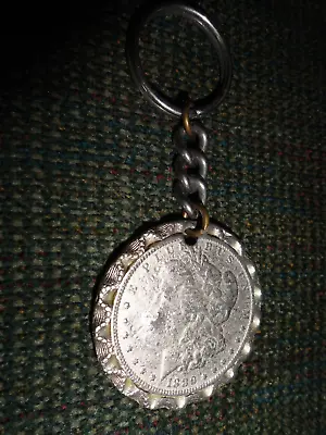 Vintage Don Stone Ford Bloomington Illinois - 1886 Silver Dollar Keychain • $49.99
