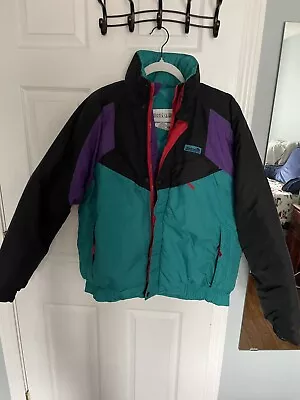 Vintage Men's 90’s Puffer Windbreaker Ski Jacket - Fits Like Medium • $15