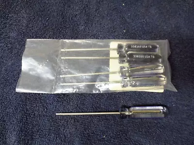 Lot Of 6 Pratt-Read 338350 Master Mechanic T6  Round Torx Screwdriver USA • $10