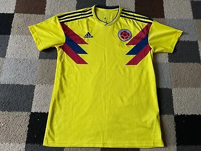 COLUMBIA ‘Adidas' HOME Shirt 2017-2018 (Large L) Adult FOOTBALL Colombia • £34