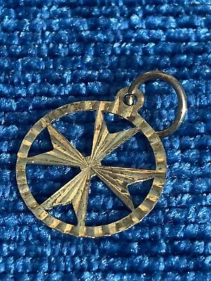 Gold Tone Maltese Cross (with A Small Chip To Plating) • £1.99