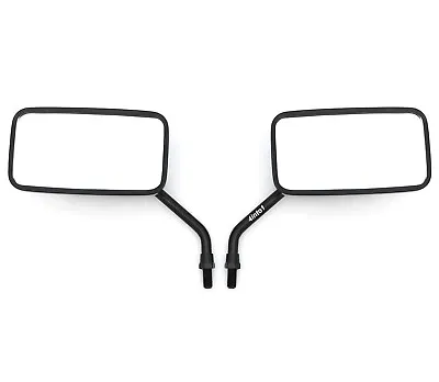 Set Of 2 Universal Black Cruiser Mirrors Motorcycle ATV Honda Kawasaki Suzuki • $26.95