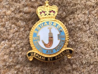 RAF VIII Squadron Royal Air Force 8 Enamel Pin Badge • £8.50