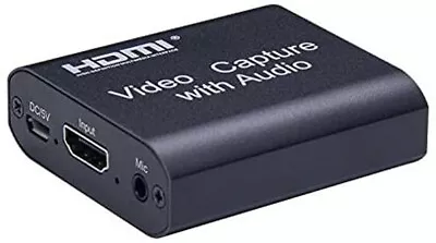 4K HDMI Video Capture Card W/ 3.5mm  Mic Input Game Recording USB2.03.0 PC Live • £11.99