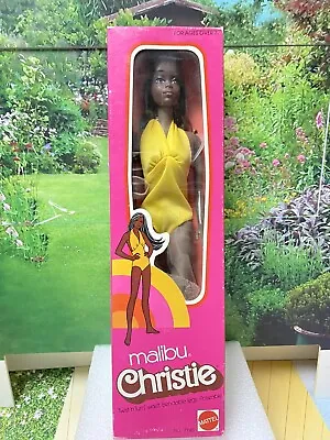 Vintage Barbie Malibu Christie Doll 1975 No. 7745 African American NRFB MIB MIP • $500