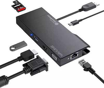 USB 3.0 Mini Dock 9-In-1 Portable Travel Laptop Multiport Adapter With 4K HDMI  • $86.88