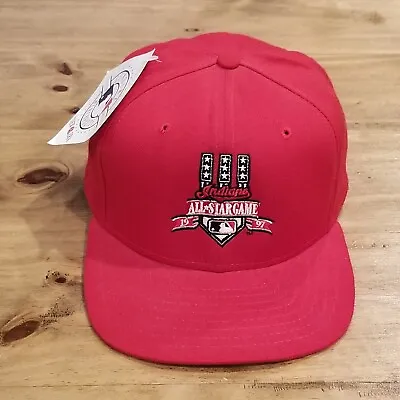 Vintage Cleveland Indians 97 All Star Game New Era Hat Snapback Red Low Profile • $20.37