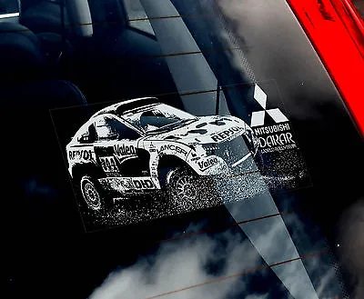 Mitsubishi 4x4 - Dakar Rally Car Window Sticker -PajeroL200WarriorShogun Sign • $5.04