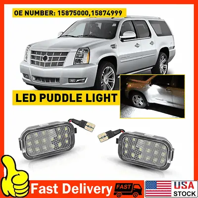 LED Side Mirror Puddle Light Assembly For 2007-2013 Cadillac Escalade EXT Base • $17.99