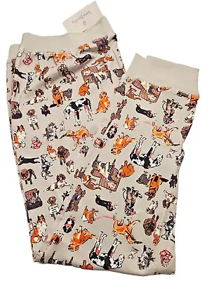 Vera Bradley Ribbed Jogger Pajama Pants -Dog Show Size Large (12/14) • $40