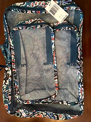 Vera Bradley Packing Cubes Set Of 3 New Nwt Haymarket Paisley Jewel Mesh Poly • $39.88