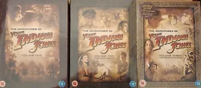 THE ADVENTURES OF YOUNG INDIANA JONES (31xDVD 3Box Sets V.1-3 NEW.SEALED)Region2 • £150