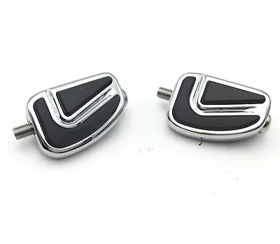 $29.15 • Buy 2PC Chrome AirFlow Groove Shifter Peg Foot Peg For Harley V-Rod CVO Fat Boy FLST