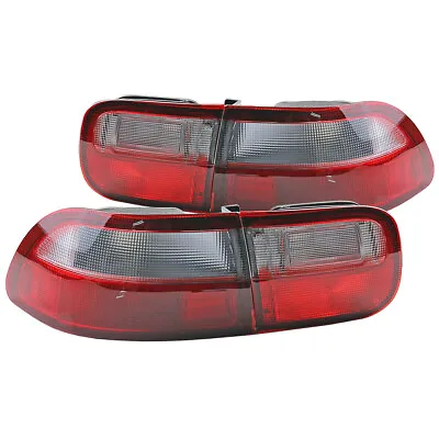 1 Pair Red & White Rear Tail Light Lamp Fit For Civic EG EG9 EJ Coupe 4DR 92-95 • $209