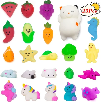 $26.76 • Buy 23 Pcs Mochi Squishy Toys,Kawaii Squishies Party Favours Toys Kids,Ideal Goodie 