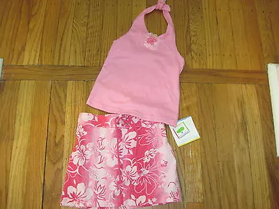 Boutique Mulberribush Girl's 3T Floral Halter Top And Matching Skirt - NWT CUTE! • $24.50