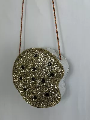 J. Crew Crewcuts Glitter Chocolate Chip Cookie Crossbody Purse Retired VGUC • $9.90