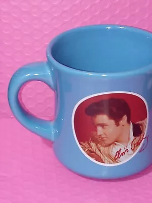 Elvis Presley Signature Mug 2006 Blue Microwave Safe Coffee Mug King Of... • $10