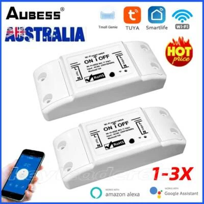 $22.59 • Buy Tuya Wifi Smart Timer Control Light Switch Wireless Remote For Alexa Google AUS