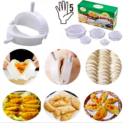 5PCS DIY Dumpling Maker Mould Dough Press Meat Pie Pastry Empanada Mold Tool • $12.23