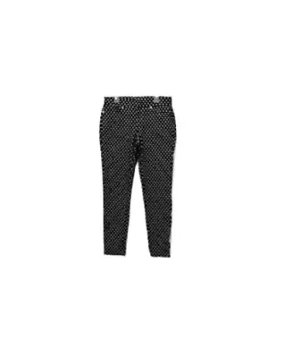 Michael By Michael Kors Black White Polka Dot Monogram Logo Jeggings Size Small • $31