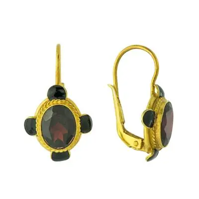 Verona Garnet Earrings: Museum Of Jewelry • $94.95