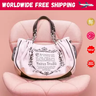 Y2k Vintage Fabric Gothic Style Handbag Large Capacity Fashion Juicy Women's Bag • £28.74