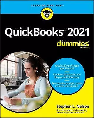 QuickBooks 2021 For Dummies SL Nelson  Paperback • £17.80