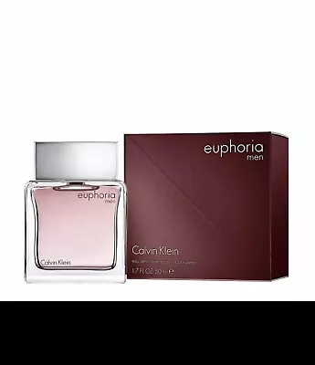 Calvin Klein Euphoria Men 50ml Edt Spray For Him - New Boxed & Sealed - Free P&p • £24.99