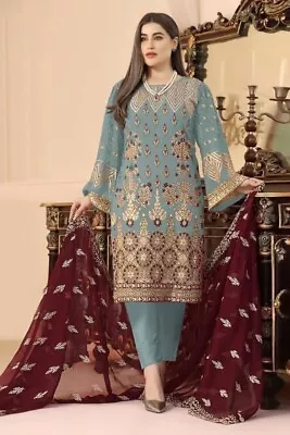 Wear Indian Party Pakistani New Designer Wedding Salwar Kameez Dress Suit • $43.99