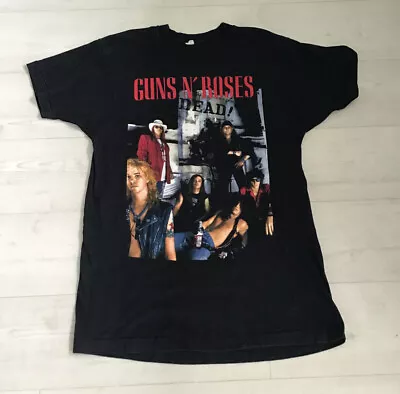 Vintage Guns N' Roses 'Use Your Illusion' Euro Tour 1991-93 T Shirt - P2P 20   • £125