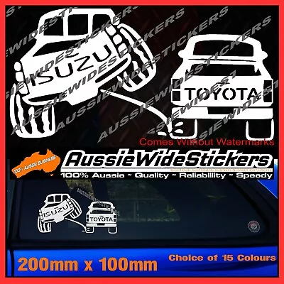 $6.90 • Buy DMAX D-Max Stickers Accessories Ute MX Funny TRUCK PEE 200mm For ISUZU 4x4