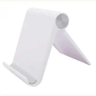 IPad Tablet IPhone Desk Stand Holder Mobile Phone Folding Portable White  • £4.99