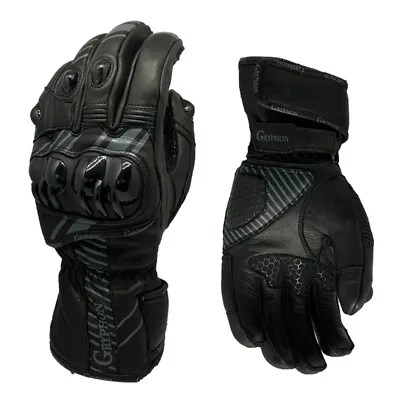 Gryphon Chicane Leather Motorcycle Riding Gloves Men's Sizes SM - 3XL • $39.99