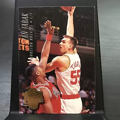 1995-96 Ultra Fleer Rookie Zan Tabak Rookie Houston Rockets #255 • $1.80