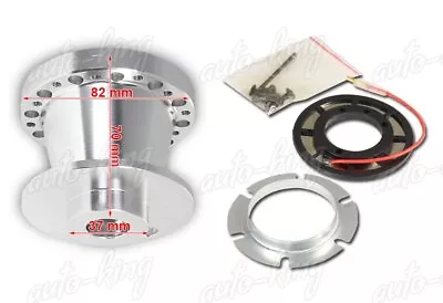 Silver Aluminum 6-hole Steering Wheel Hub Adapter For 89-98 Nissan 240sx/maxima • $26.35