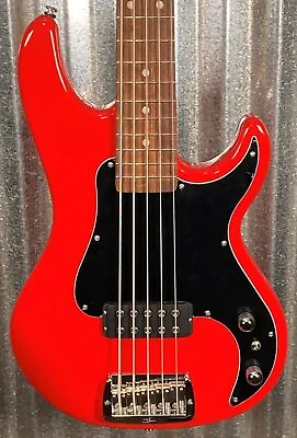 G&L USA Kiloton 5 String Rally Red Bass & Case #7085 • $2050