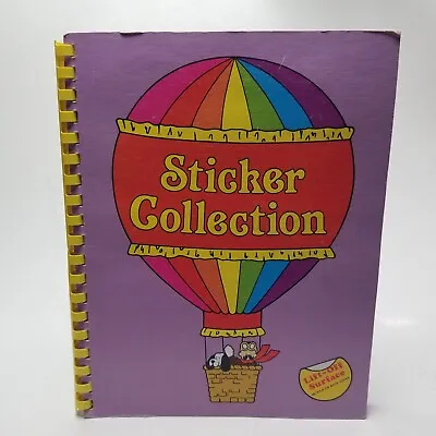 Vtg My Stickers Book 1980s Album Cabbage Patch Garfield Unidog Muppets Puffy • $75