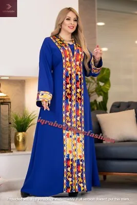 Sale New Moroccan Dubai Kaftans Farasha Abaya Dress Wedding Fancy Long Gown • $77