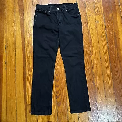 Levi's 511 Black Denim Jeans Men's Sz 32x30 Dark Wash Regular Fit • $19.95