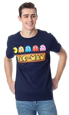 Pac-Man Men's Classic Pac-Man And Ghosts Logo T-Shirt • $14.99