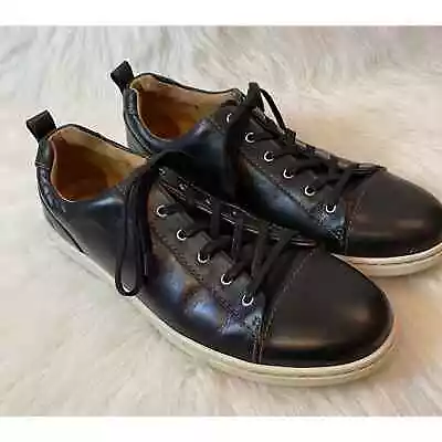 Born Black Leather Sneakers Leather Upper Sz 13M Men’s Casual • $33.20