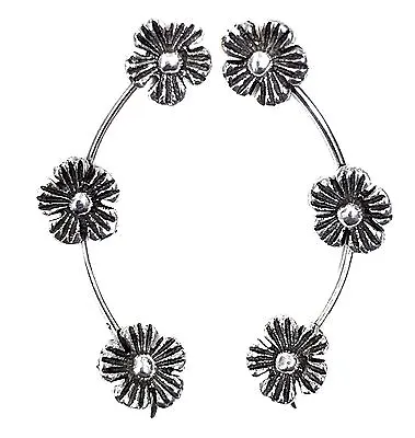 NEW 925 Sterling Silver Earpin Crawler Climber Daisy Flowers Cuff Vine Earrings  • $34.99