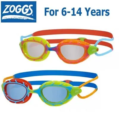 Zoggs Predator Junior 6-14 Years Swimming Goggles - UV Protection - Anti Fog • £22.98