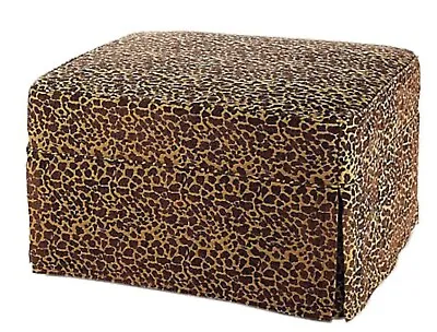 $33.54 • Buy Castro Convertible Ottoman Bed Slipcover Paisley Leopard Print 33’ From HSN New